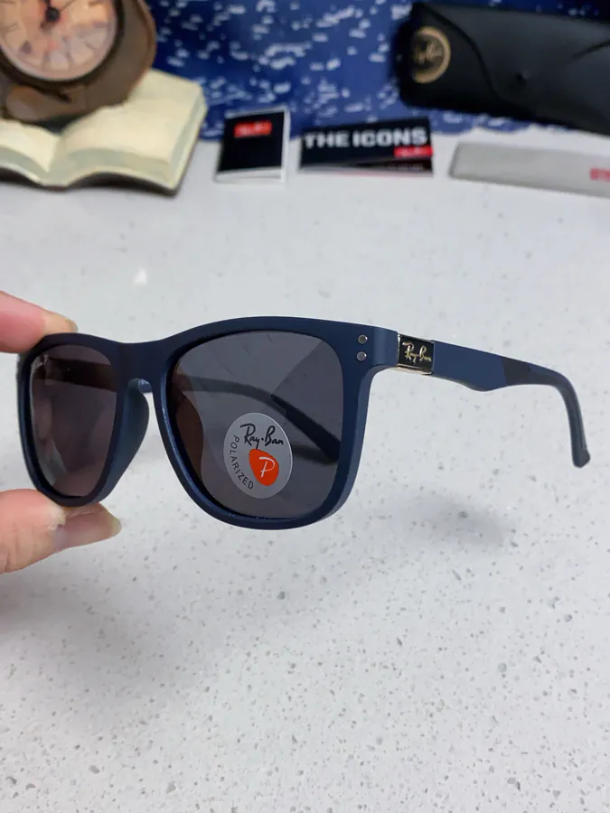 Ray Ban P80 2025 New Rectangular Unisex Sunglasses for Men Driving Polarized Lenses