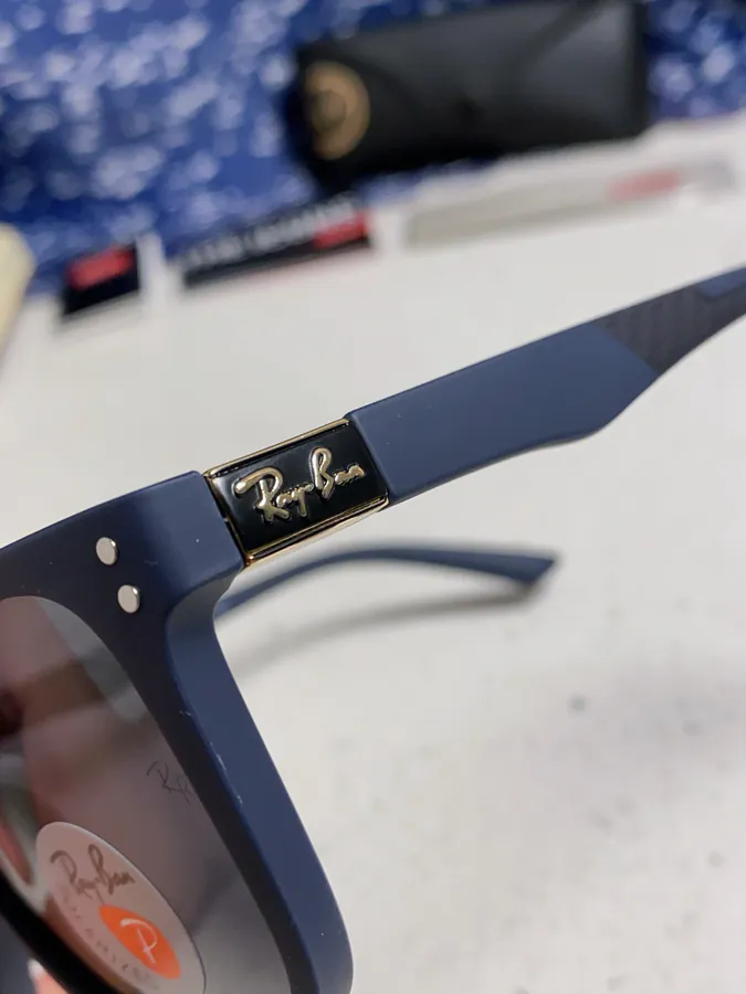 Ray Ban P80 2025 New Rectangular Unisex Sunglasses for Men Driving Polarized Lenses