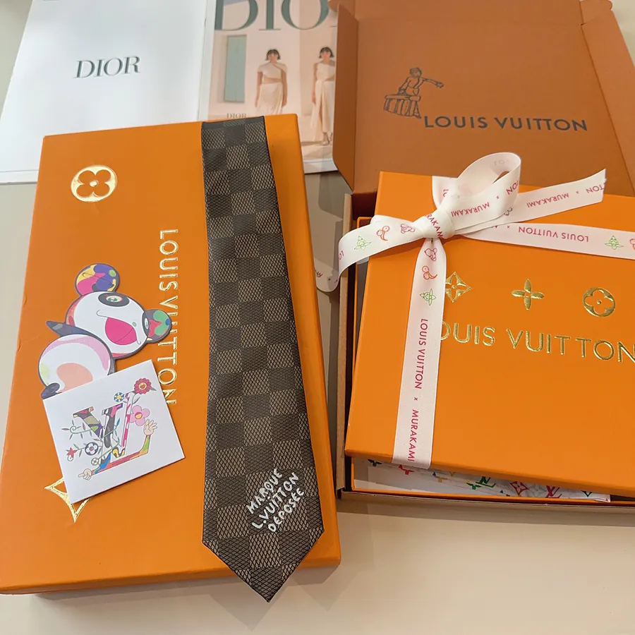 Pharrell Williams Design Damier Tie with L.Vuitton Déposée