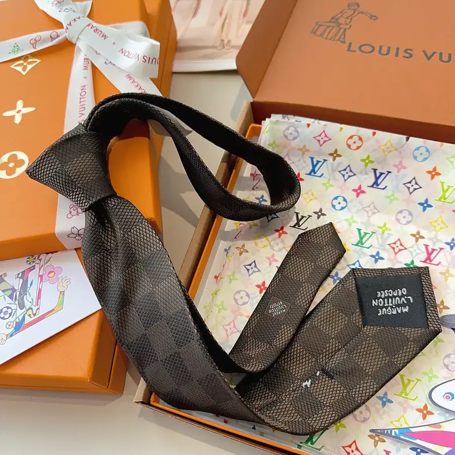 Pharrell Williams Design Damier Tie with L.Vuitton Déposée