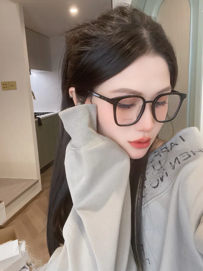 P105 CHANEL Black Warrior Fuxing Eyewear Frame
