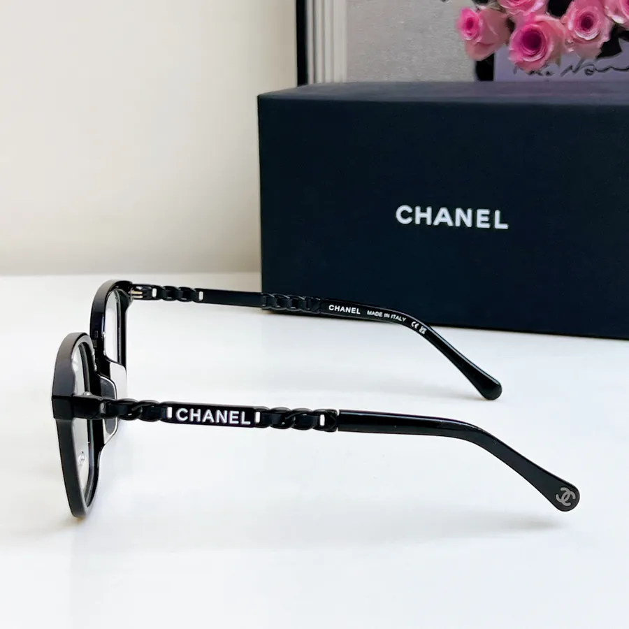 P105 CHANEL Black Warrior Fuxing Eyewear Frame
