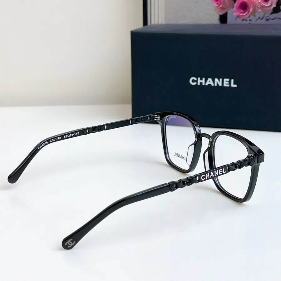 P105 CHANEL Black Warrior Fuxing Eyewear Frame