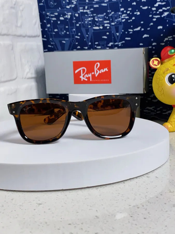 RayBan 2025 New Model Chengyi Style Retro Sunglasses Frame with Flip Mirror Lenses