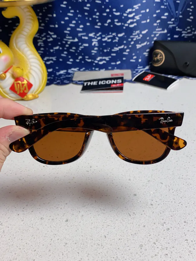 RayBan 2025 New Model Chengyi Style Retro Sunglasses Frame with Flip Mirror Lenses