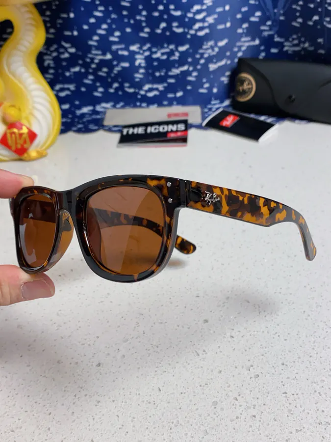 RayBan 2025 New Model Chengyi Style Retro Sunglasses Frame with Flip Mirror Lenses