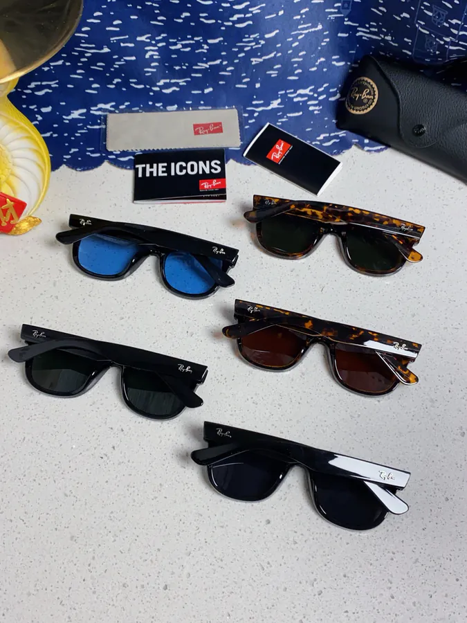 RayBan 2025 New Model Chengyi Style Retro Sunglasses Frame with Flip Mirror Lenses