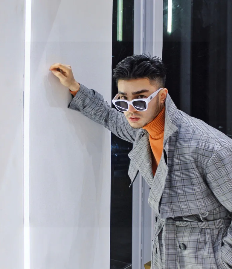BALENCIAGA Oversized Logo Sunglasses with Breathable Mesh Pattern