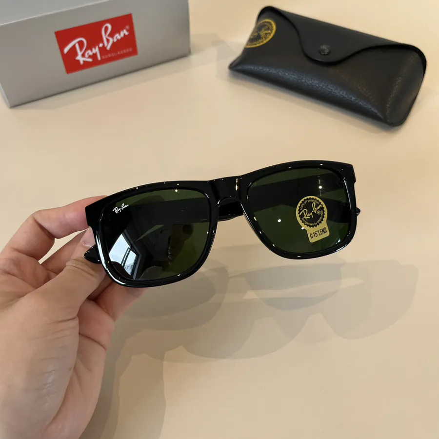 Ray Ban Trendy Unisex Sunglasses with Glass Lenses