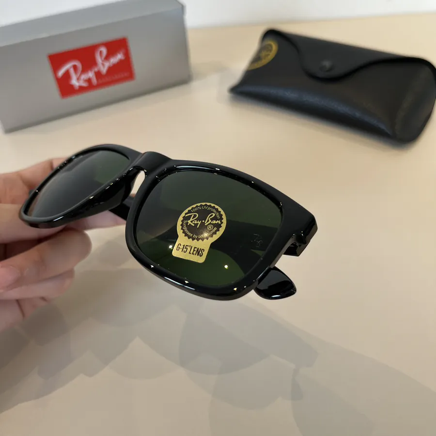 Ray Ban Trendy Unisex Sunglasses with Glass Lenses