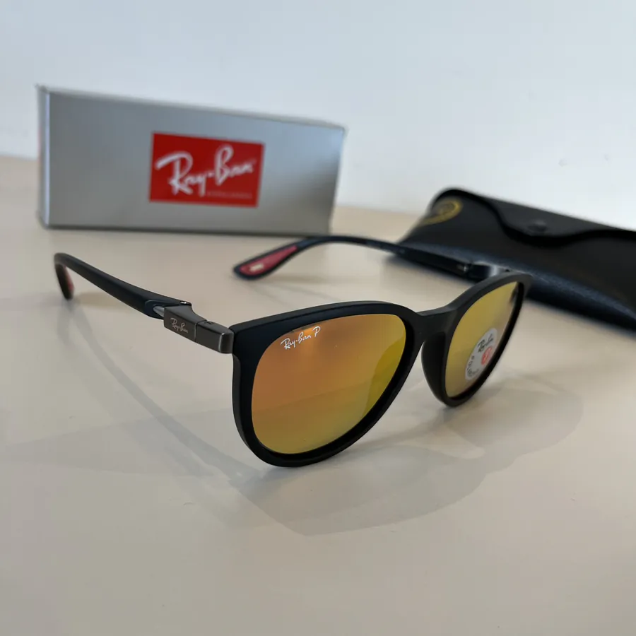 Ray Ban Trendy Unisex Sunglasses with Glass Lenses