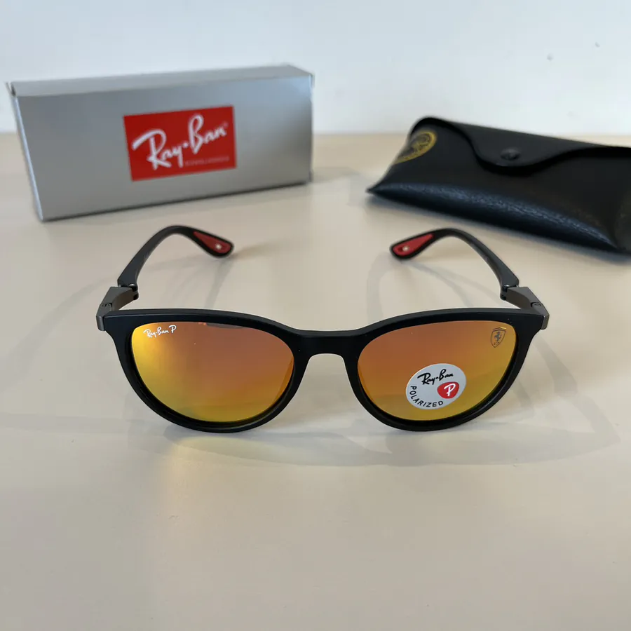 Ray Ban Trendy Unisex Sunglasses with Glass Lenses