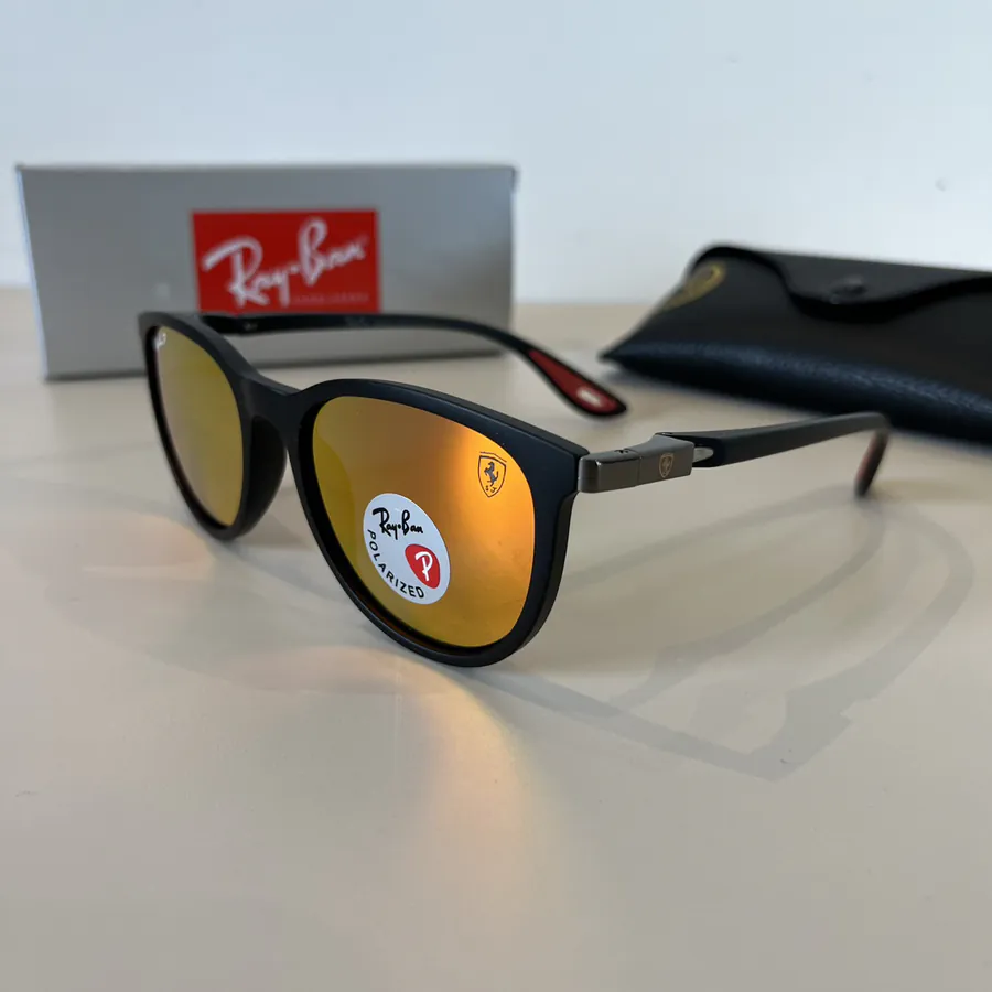 Ray Ban Trendy Unisex Sunglasses with Glass Lenses