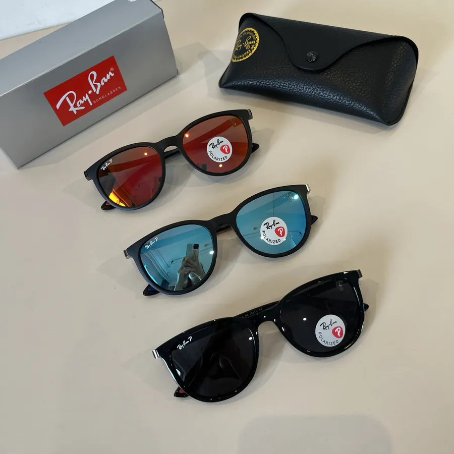 Ray Ban Trendy Unisex Sunglasses with Glass Lenses
