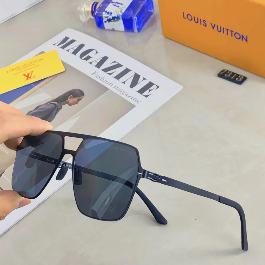 Louis Vuitto Double Beam Flight Lightweight Sunglasses with Elastic Frame and Ultra Thin Design