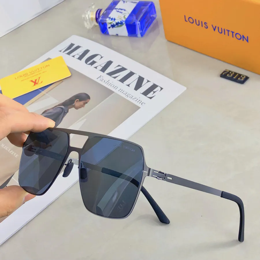 Louis Vuitto Double Beam Flight Lightweight Sunglasses with Elastic Frame and Ultra Thin Design