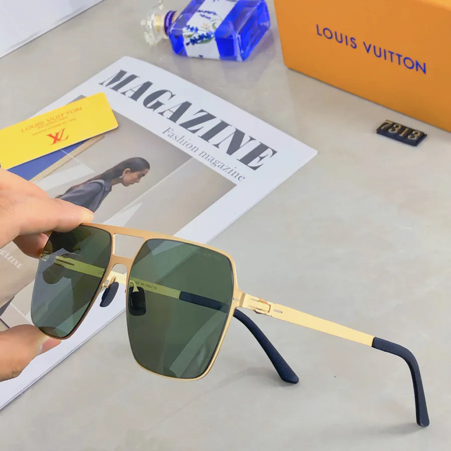 Louis Vuitto Double Beam Flight Lightweight Sunglasses with Elastic Frame and Ultra Thin Design