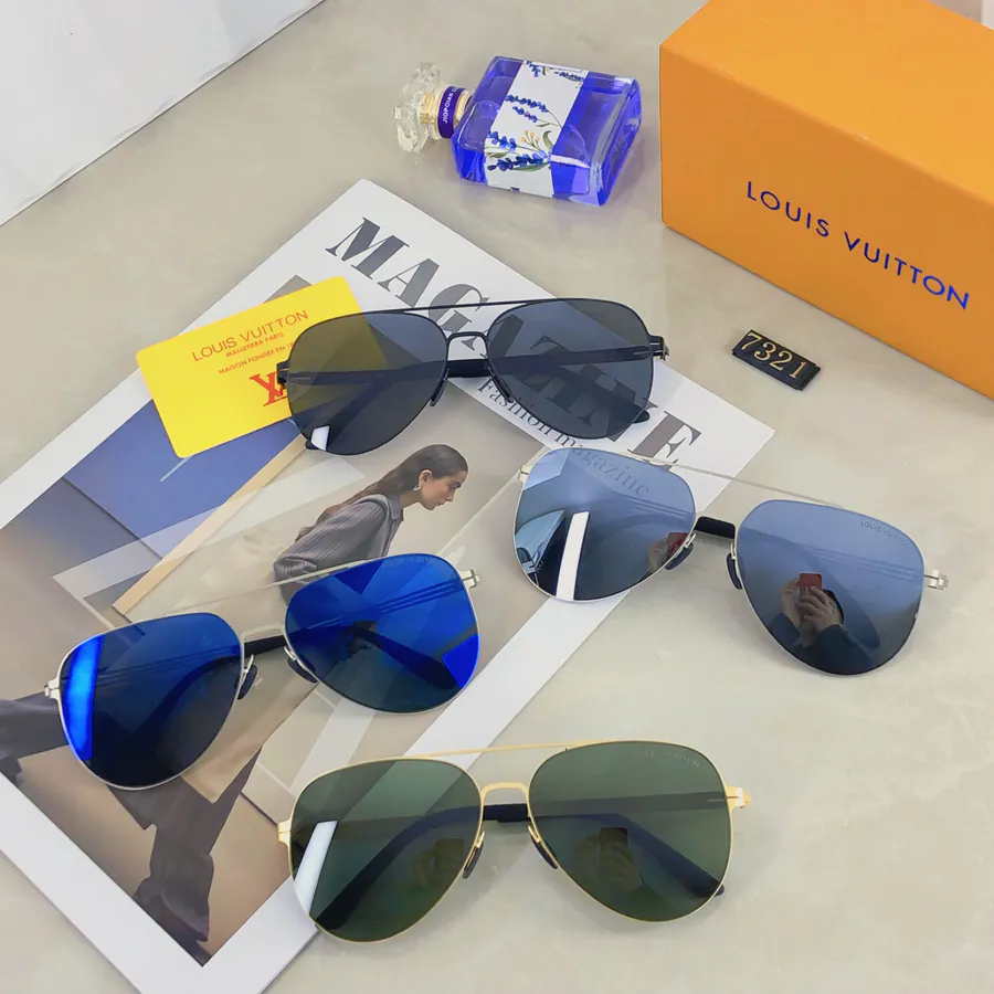 Louis Vuitto Polarized Sunglasses for Men Premium Quality UV Protection Driving Goggles