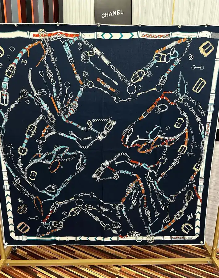 Ames P205 Luxury Scarf Double Sided Color Premium Craftsmanship