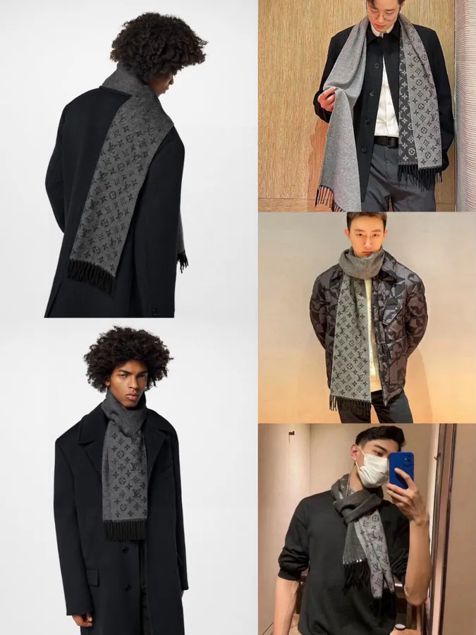 L Gradient Monogram Double Face Scarf Timeless Style