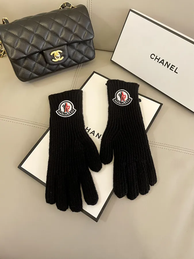 Monte Autumn Wool Knit Gloves Candy Solid Color Series