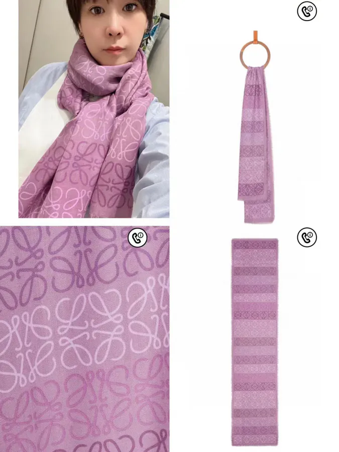 LW Multicolored Logo Scarf