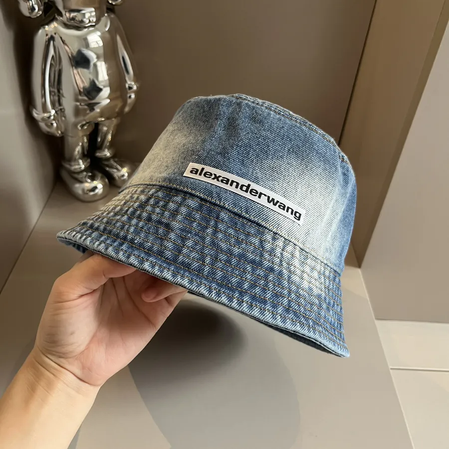 Alexander Wang Denim Fisherman Hat for Men and Women