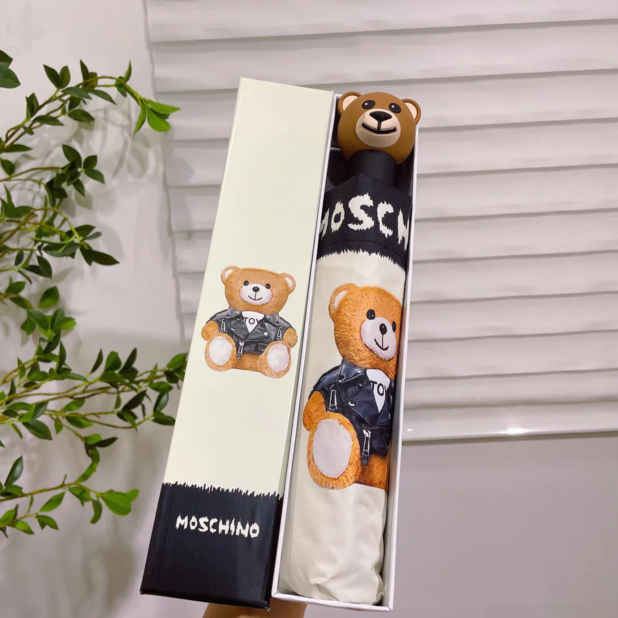 Moschino Bear Head Handle Umbrella Sweet and Stylish