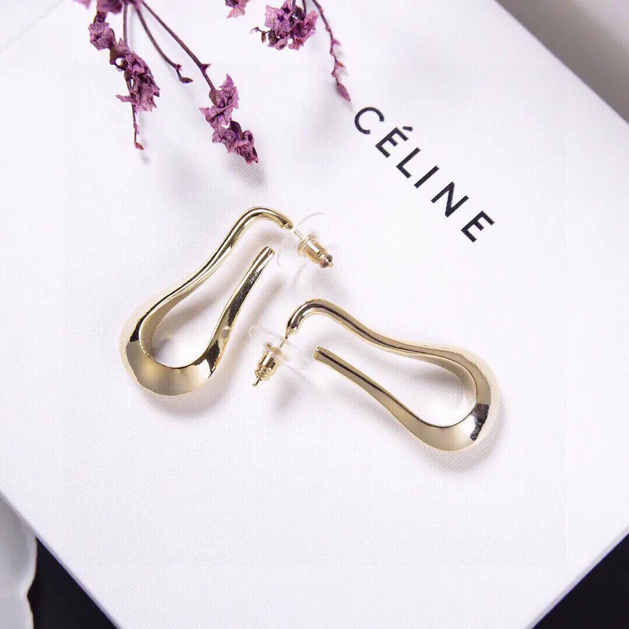 Lemaire Minimalist Cold Color Metal Earrings