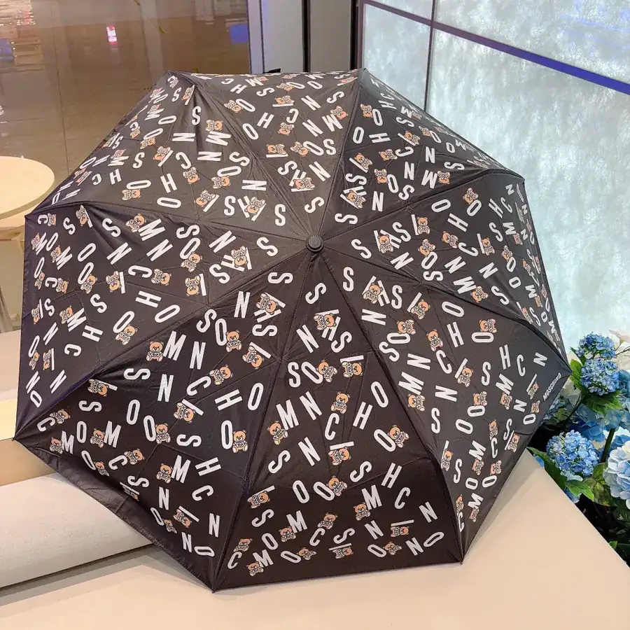 Moschino Bear Handle Three Fold Automatic Umbrella