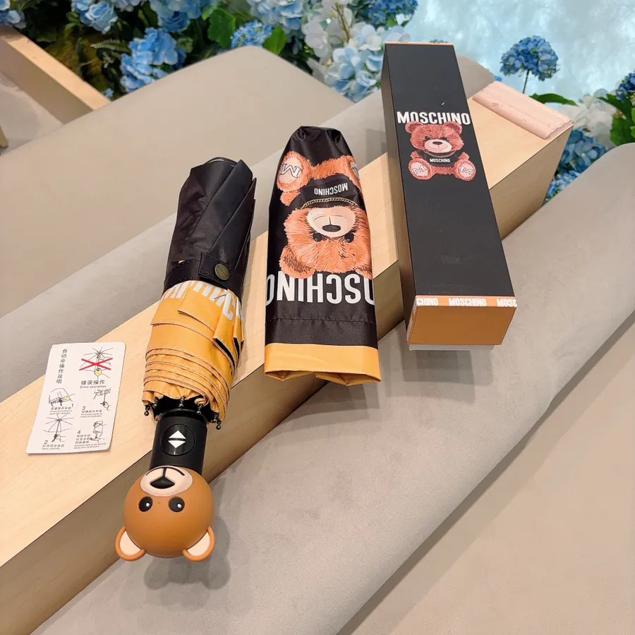 Moschino Bear Head Handle Umbrella