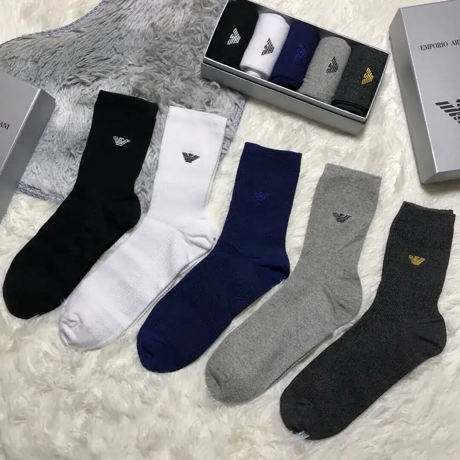 EMPORIO ARMANI · Classic Logo Crew Socks