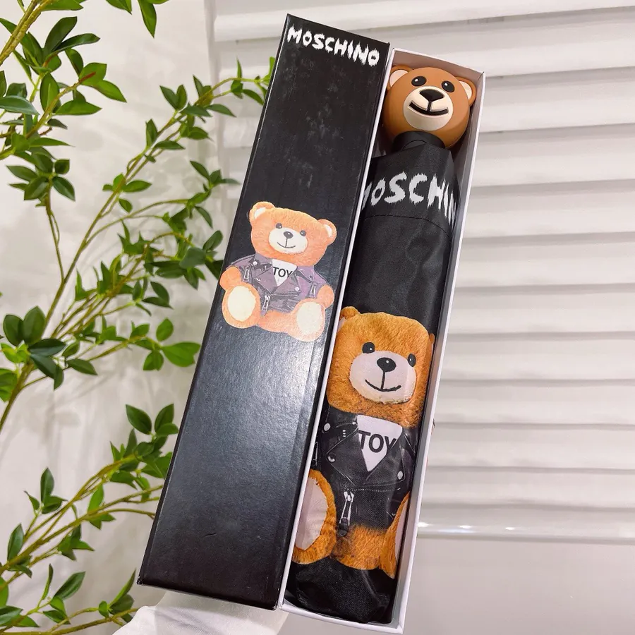 Moschino Bear Head Handle Umbrella