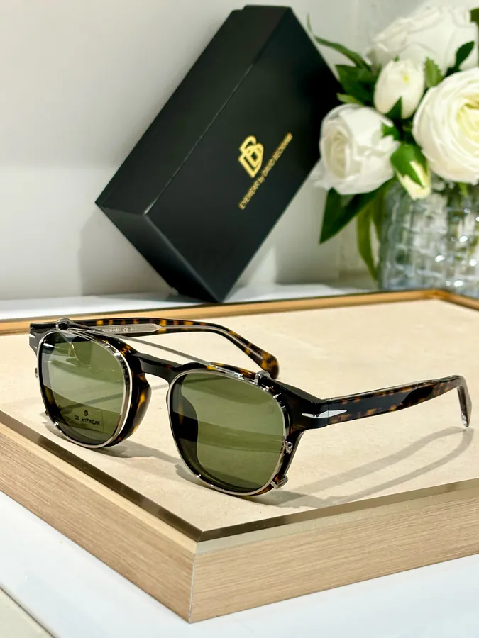 David Beckham Sunglasses with Detachable UV Filter