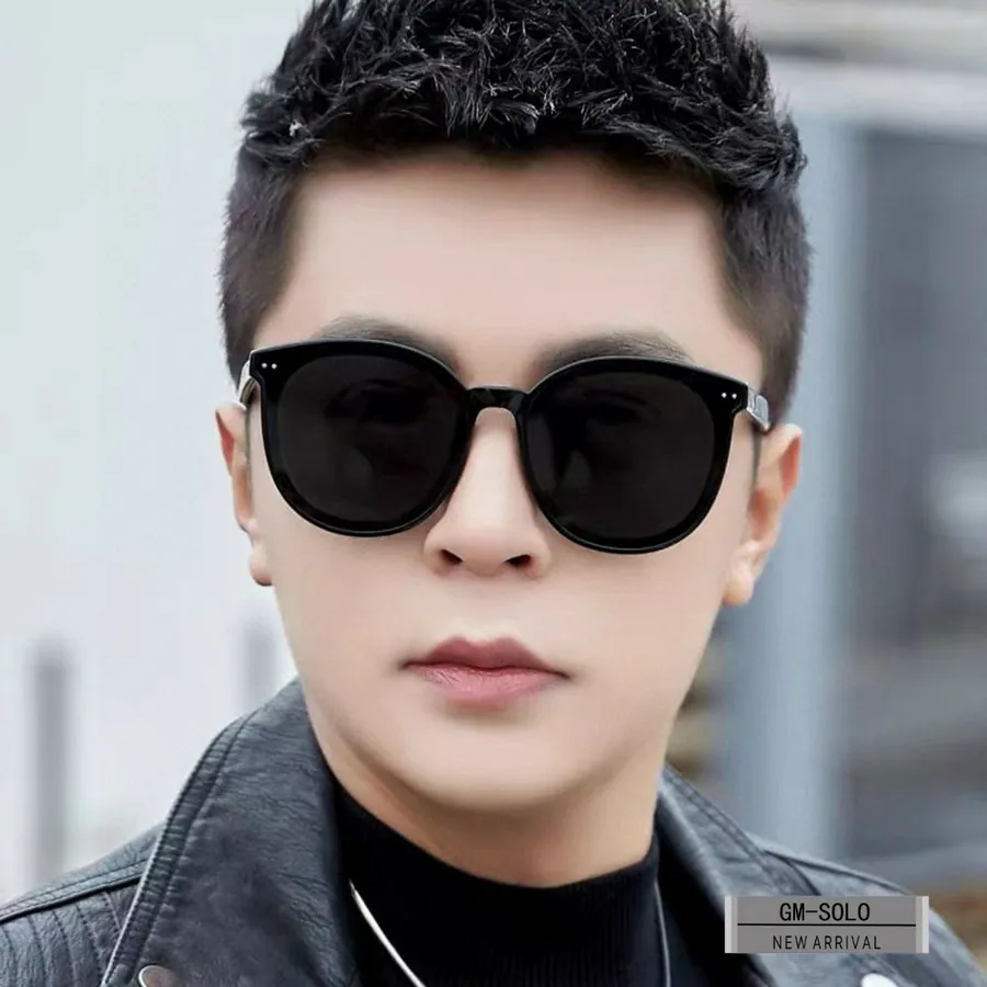 Gentle Monster Sunglasses Solo Frame, Tr Lightweight Material, Grained Calfskin