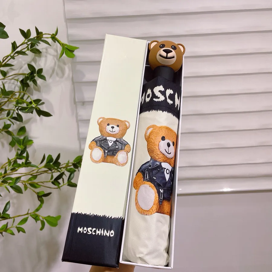 Moschino Bear Head Handle Umbrella Sweet and Stylish
