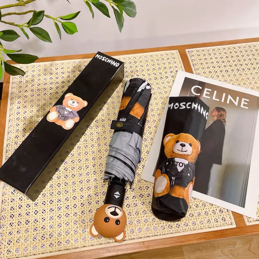 Moschino Bear Head Handle Umbrella Sweet and Stylish