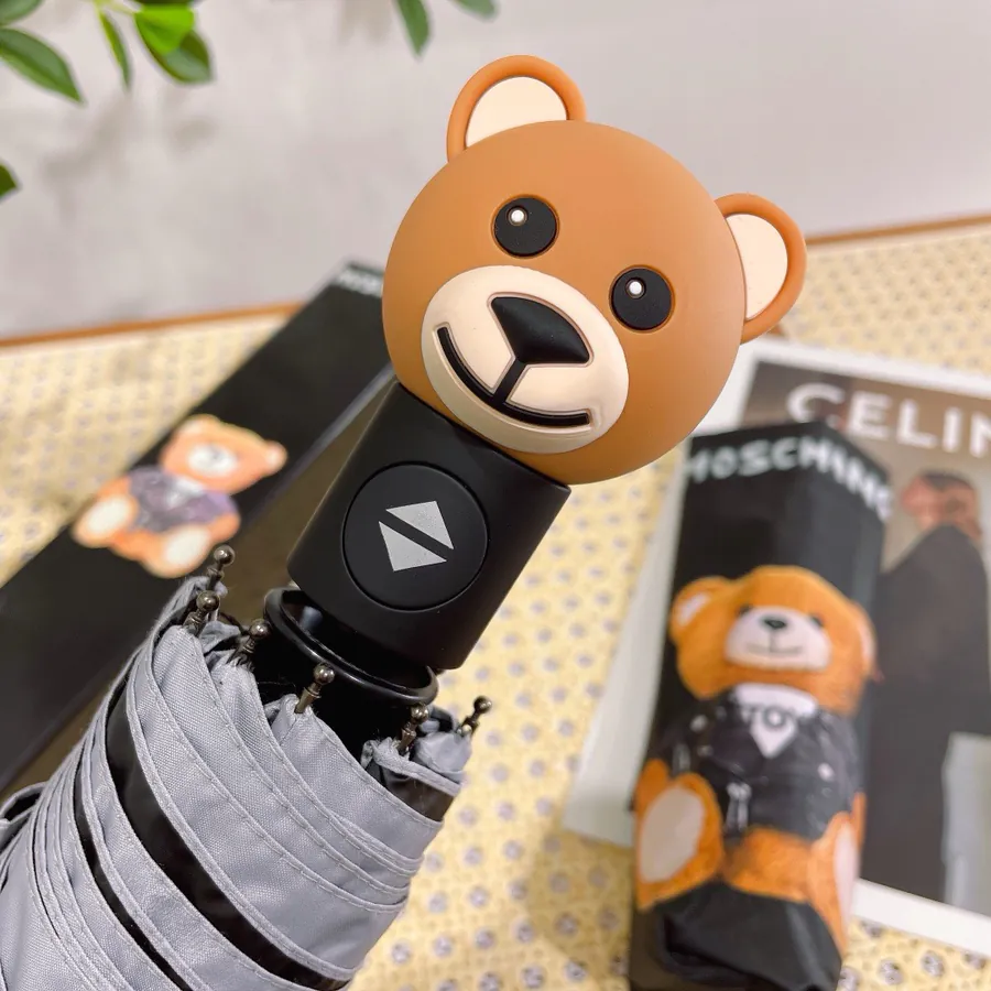 Moschino Bear Head Handle Umbrella Sweet and Stylish
