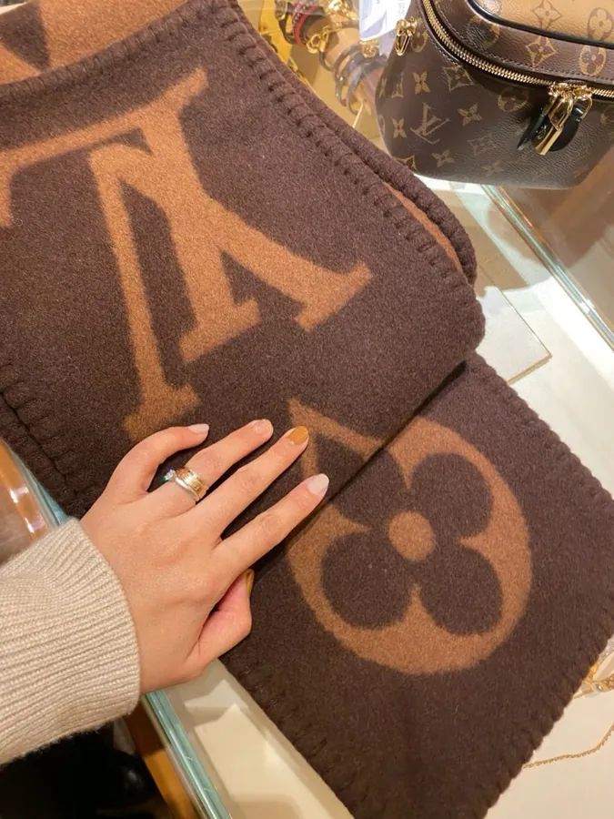Luxury Double Sided Monogram Scarf