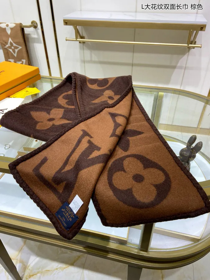 Luxury Double Sided Monogram Scarf