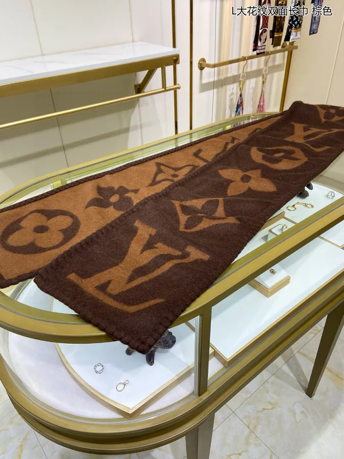 Luxury Double Sided Monogram Scarf