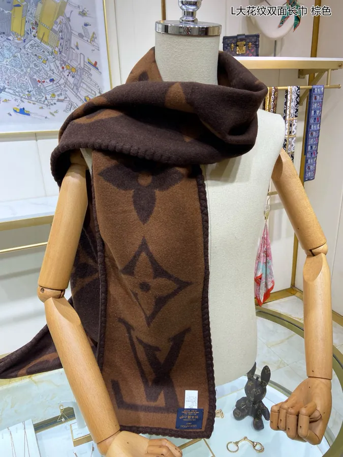 Luxury Double Sided Monogram Scarf