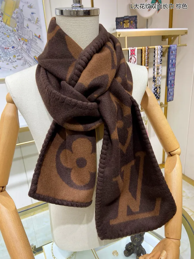 Luxury Double Sided Monogram Scarf