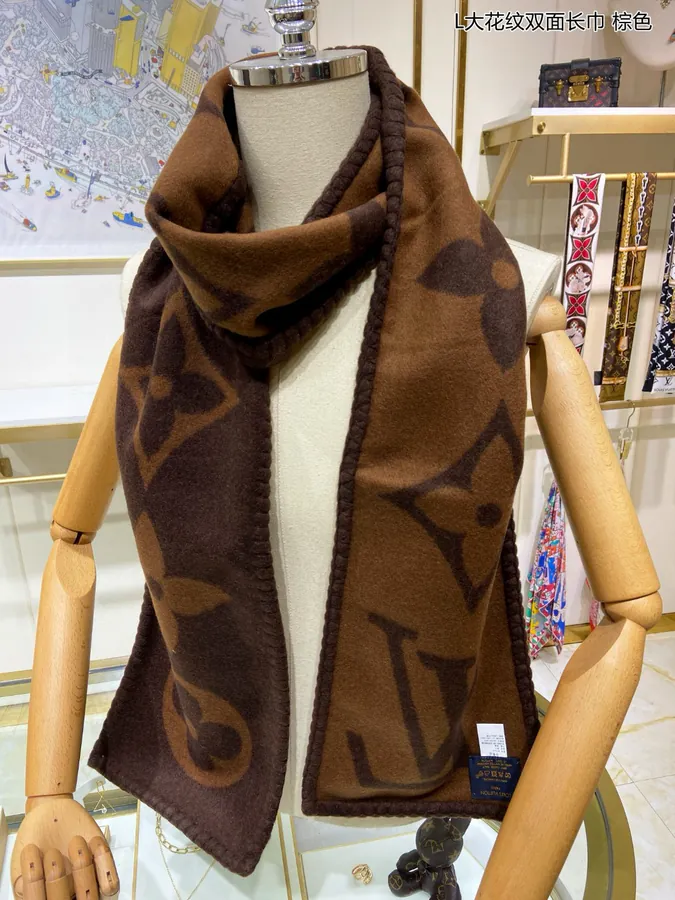 Luxury Double Sided Monogram Scarf