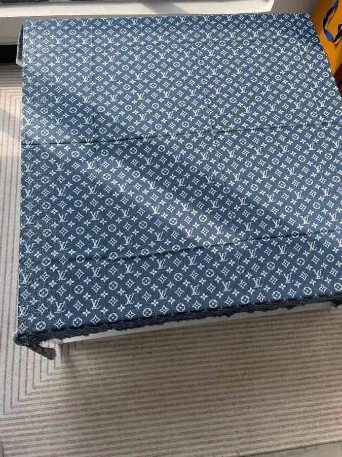 Luxury Scarf from Lu Jia, Featuring Gradient Monogram Pattern