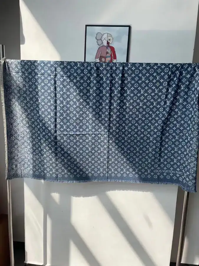 Luxury Scarf from Lu Jia, Featuring Gradient Monogram Pattern