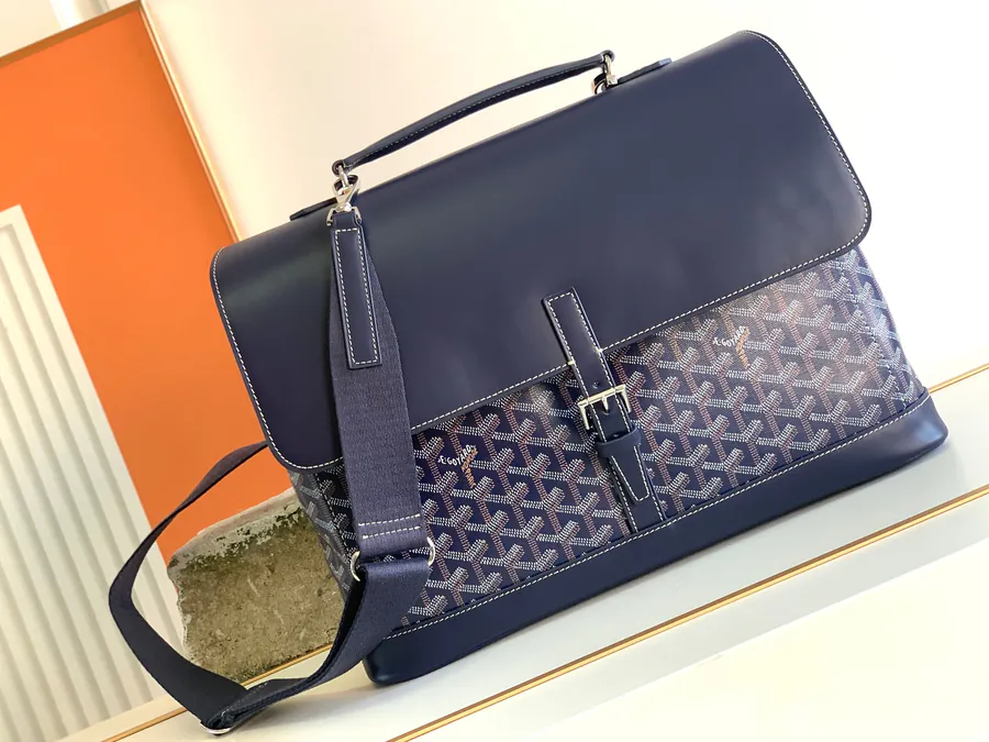 Goyard Briefcase with Shoulder and Hand Carry Options