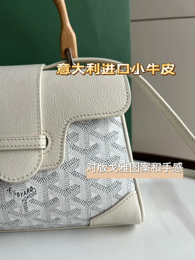 Goyard Saigon Mini Bag with Wooden Handle