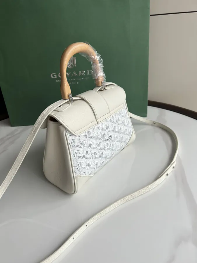 Goyard Saigon Mini Bag with Wooden Handle