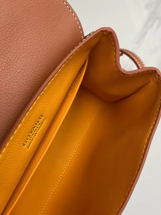 Goyard Saigon Small Bag with Elegant Wooden Handle